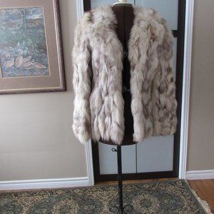 VINTAGE FOX FUR JACKET..BLUE FOX SIDES, NORWAY